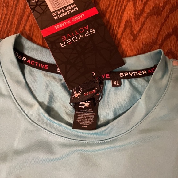 NWT SPYDER ACTIVE women’s active QUICK DRY STRETCH Top Long sleeve Reflective XL - Picture 7 of 12